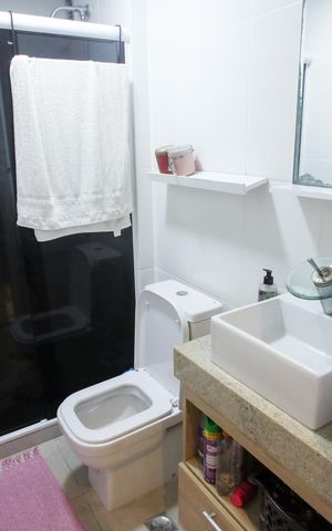 Apartamento à venda com 65m², 3 quartos e 1 vagaBanheiro Social