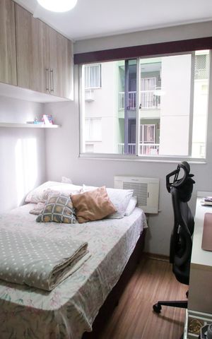 Apartamento à venda com 65m², 3 quartos e 1 vagaQuarto 2