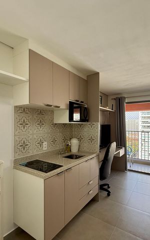 Studio para alugar com 25m², 1 quarto e sem vaga Studio para alugar com 25m², 1 quarto e sem vagaCozinha