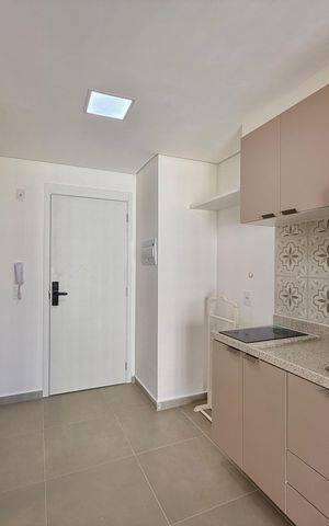 Studio para alugar com 25m², 1 quarto e sem vaga Studio para alugar com 25m², 1 quarto e sem vagaCozinha