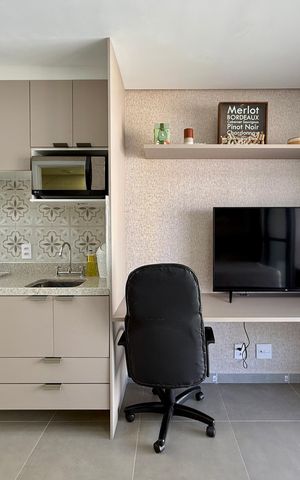 Studio para alugar com 25m², 1 quarto e sem vaga Studio para alugar com 25m², 1 quarto e sem vagaQuarto