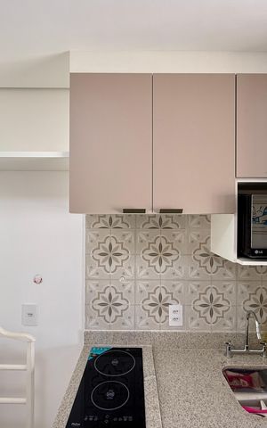 Studio para alugar com 25m², 1 quarto e sem vaga Studio para alugar com 25m², 1 quarto e sem vagaCozinha