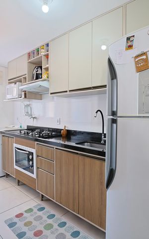 Apartamento à venda com 34m², 1 quarto e sem vagaCozinha e Área de Serviço