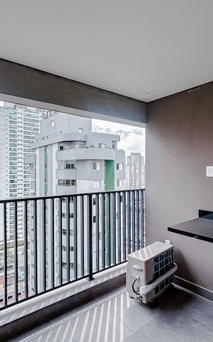 Studio à venda com 30m², 1 quarto e 1 vagaVaranda