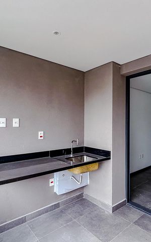 Studio à venda com 30m², 1 quarto e 1 vagaVaranda