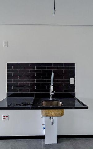 Studio à venda com 30m², 1 quarto e 1 vagaCozinha
