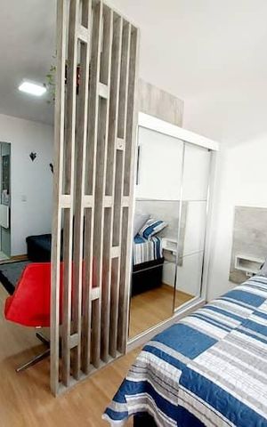 Studio para alugar com 27m², 1 quarto e sem vagaQuarto