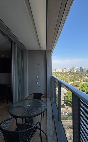 Studio à venda com 30m², 1 quarto e sem vagaVaranda