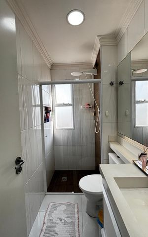 Apartamento à venda com 54m², 2 quartos e 1 vaga Apartamento à venda com 54m², 2 quartos e 1 vagaBanheiro