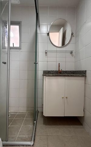 Apartamento para alugar com 60m², 3 quartos e 1 vaga Apartamento para alugar com 60m², 3 quartos e 1 vagaBanheiro social