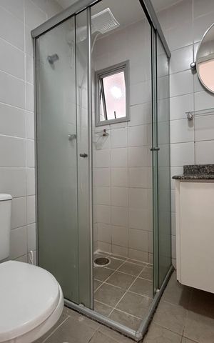 Apartamento para alugar com 60m², 3 quartos e 1 vaga Apartamento para alugar com 60m², 3 quartos e 1 vagaBanheiro social