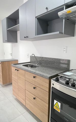 Apartamento para alugar com 39m², 2 quartos e 1 vaga Apartamento para alugar com 39m², 2 quartos e 1 vagaCozinha e Área de Serviço