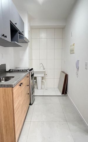 Apartamento para alugar com 39m², 2 quartos e 1 vaga Apartamento para alugar com 39m², 2 quartos e 1 vagaCozinha e Área de Serviço