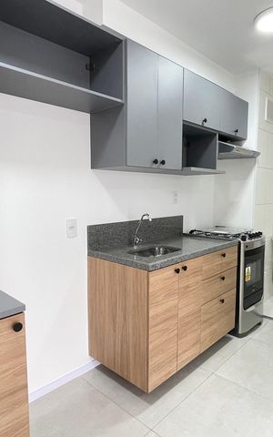 Apartamento para alugar com 39m², 2 quartos e 1 vaga Apartamento para alugar com 39m², 2 quartos e 1 vagaCozinha e Área de Serviço
