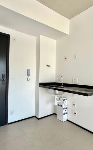 Studio à venda com 25m², 1 quarto e 1 vaga Studio à venda com 25m², 1 quarto e 1 vagaCozinha