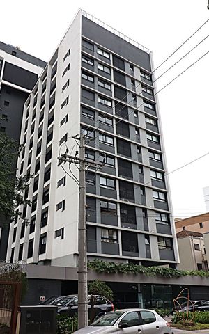 Studio para alugar com 37m², 1 quarto e 1 vagaFachada