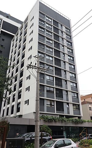 Studio para alugar com 37m², 1 quarto e 1 vagaFachada