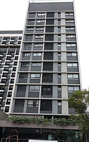Studio para alugar com 37m², 1 quarto e 1 vagaFachada