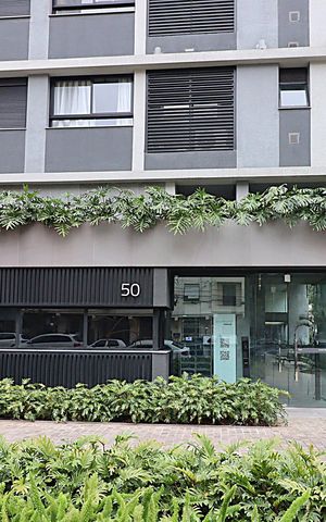 Studio para alugar com 37m², 1 quarto e 1 vagaFachada e portaria