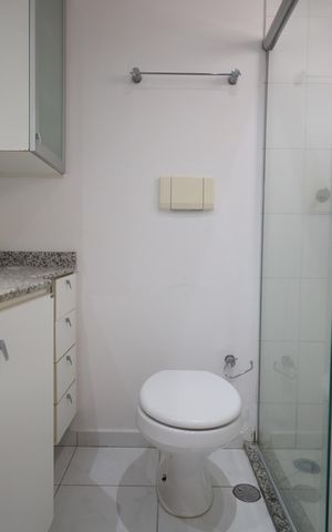 Apartamento para alugar com 80m², 3 quartos e 2 vagasBanheiro da Suíte 1