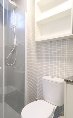 Apartamento à venda com 26m², 1 quarto e sem vagaBanheiro 