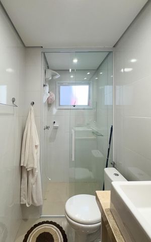 Apartamento à venda com 77m², 3 quartos e 2 vagas Apartamento à venda com 77m², 3 quartos e 2 vagasBanheiro da Suíte