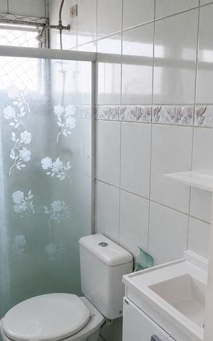 Apartamento para alugar com 48m², 2 quartos e 1 vaga Apartamento para alugar com 48m², 2 quartos e 1 vagaBanheiro
