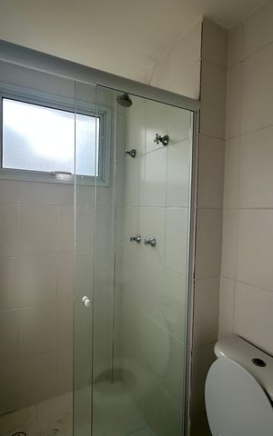 Apartamento para alugar com 62m², 1 quarto e 1 vaga Apartamento para alugar com 62m², 1 quarto e 1 vagaBanheiro da Suíte