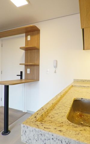 Studio para alugar com 29m², 1 quarto e sem vagaCozinha