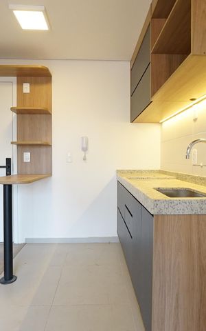 Studio para alugar com 29m², 1 quarto e sem vagaCozinha