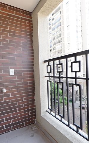Studio para alugar com 29m², 1 quarto e sem vagaVaranda