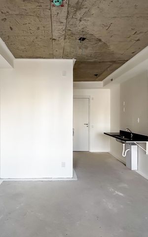 Studio à venda com 26m², 1 quarto e sem vaga