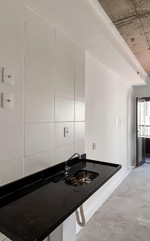 Studio à venda com 26m², 1 quarto e sem vaga