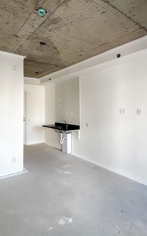 Studio à venda com 26m², 1 quarto e sem vaga