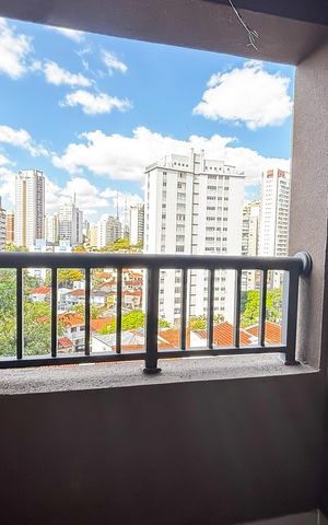 Studio à venda com 26m², 1 quarto e sem vaga