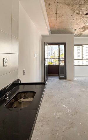 Studio à venda com 26m², 1 quarto e sem vaga
