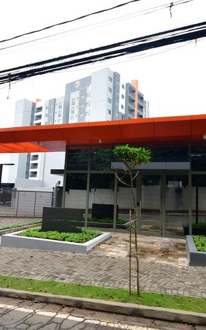 Apartamento à venda com 66m², 2 quartos e 1 vagaFachada e portaria