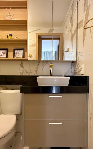 Apartamento à venda com 32m², 1 quarto e sem vaga Apartamento à venda com 32m², 1 quarto e sem vagaBanheiro Suite