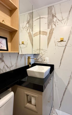 Apartamento à venda com 32m², 1 quarto e sem vaga Apartamento à venda com 32m², 1 quarto e sem vagaBanheiro Suite