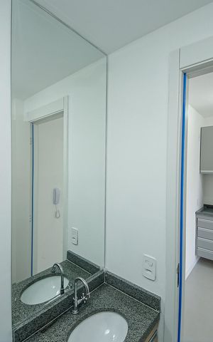 Apartamento para alugar com 27m², 1 quarto e sem vaga Apartamento para alugar com 27m², 1 quarto e sem vagaBanheiro