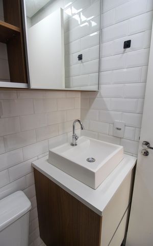 Apartamento para alugar com 42m², 2 quartos e 1 vaga Apartamento para alugar com 42m², 2 quartos e 1 vagaBanheiro