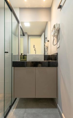 Apartamento para alugar com 25m², 1 quarto e sem vaga Apartamento para alugar com 25m², 1 quarto e sem vagaBanheiro
