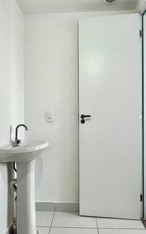 Apartamento para alugar com 28m², 1 quarto e sem vagaBanheiro da Suíte