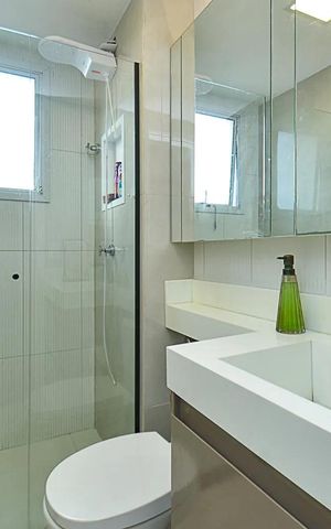 Apartamento à venda com 115m², 4 quartos e 3 vagas Apartamento à venda com 115m², 4 quartos e 3 vagasBanheiro