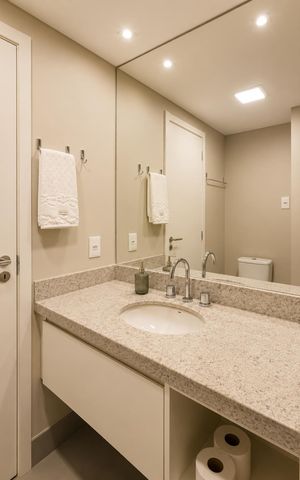 Studio para alugar com 25m², 1 quarto e 1 vaga Studio para alugar com 25m², 1 quarto e 1 vagaBanheiro