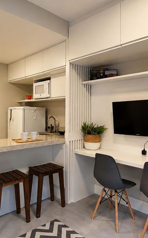 Studio para alugar com 25m², 1 quarto e 1 vaga Studio para alugar com 25m², 1 quarto e 1 vagaSala