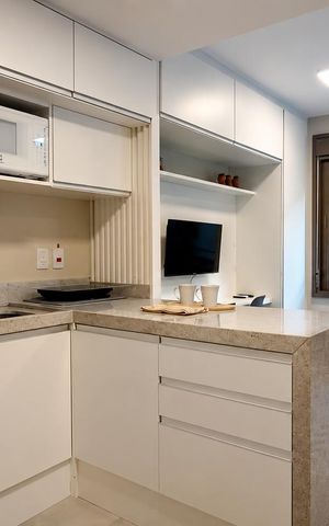 Studio para alugar com 25m², 1 quarto e 1 vaga Studio para alugar com 25m², 1 quarto e 1 vagaCozinha
