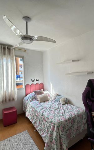 Apartamento à venda com 57m², 2 quartos e 1 vagaQuarto 2