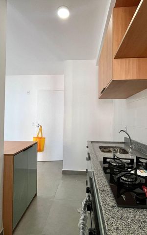 Apartamento à venda com 40m², 1 quarto e 1 vaga Apartamento à venda com 40m², 1 quarto e 1 vagaCozinha e Área de Serviço