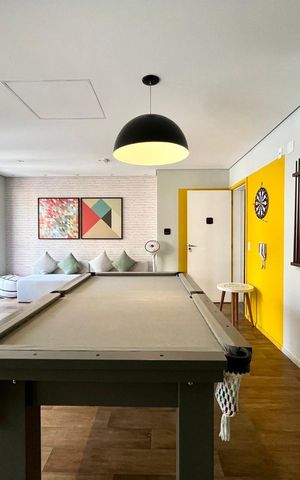 Apartamento à venda com 40m², 1 quarto e 1 vaga Apartamento à venda com 40m², 1 quarto e 1 vagaÁrea comum - Sala de jogos